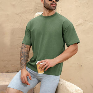 T-shirts pour hommes de haute qualité, coupe ample, décontractés, en coton, style streetwear, tissu respirant, confortables, look moderne - Product Image 5