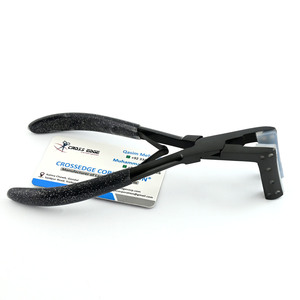 Outils d'extension de cheveux Nouveau ruban dans une pince Ruban de couleur noire dans une pince pour extensions de cheveux Acier inoxydable avec poignée antidérapante souple-7 pouces - Product Image 6