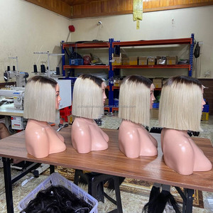 Produits capillaires haut de gamme : Perruques en cheveux humains vietnamiens, Perruques Bob Lace Front, Cheveux vietnamiens bruts, Perruque lisse sans nœuds, Pointes épaisses - Product Image 3