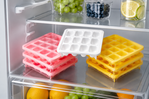 Ice Tray <b>9</b> Grids Food Grade Plastic Reusable Stackable BPA Free Safe for Freezer Use - Product Image 3