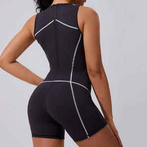 Bodysuits y Monos para Mujer, Manga Corta, Hasta la Rodilla, Spandex/Poliéster, Secado Rápido, Transpirable, Ecológico, de Una Pieza, Nuevo - Product Image 2