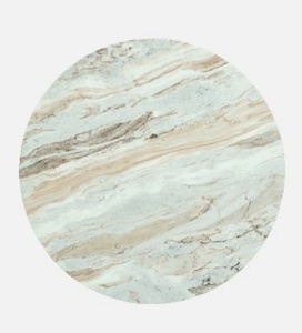 Mesa de centro moderna minimalista con superficie de mármol y patas de madera para sala de estar B2B India - Product Image 5