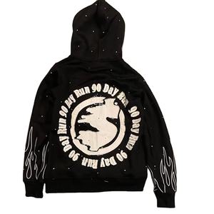 Sweat à capuche classique pour homme personnalisable OEM, 100 % haute qualité, 280-300 g/m², polaire (mélange coton-polyester), doublure numérique - Product Image 6