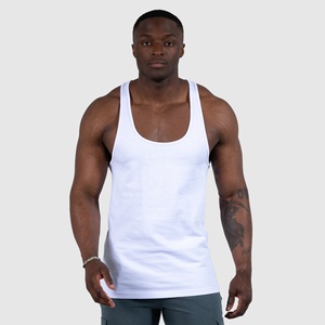 2026 Summer <b>Men's</b> Sporty Tank <b>Top</b> Quick Dry Workout Stringer Singlet Sexy <b>Mesh</b> Design Enzyme Wash Stonewashed Finish Tank <b>Top</b> - Product Image 1