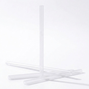 Food Grade Clear PP <b>Drinking</b> <b>Straws</b> Individually Wrapped Disposable Transparent Thick Boba Milk Tea Smoothie Cafe Beverage Bars - Product Image 1