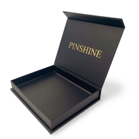 Nouvelle boîte pliante magnétique en papier avec grand logo personnalisé, emballage de luxe, boîte cadeau rigide en carton pliable