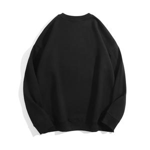 Sweat-shirt à col rond surdimensionné vert menthe unisexe, décontracté, tricoté, couleur unie, vêtement d'automne, coupe classique, manches longues 20247 - Product Image 5