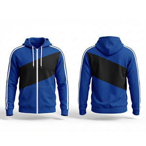 Sweat-shirt à capuche zippé intégral en molleton épais, pour hommes, femmes et jeunes, veste de sport pour l'entraînement - Product Image 2