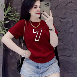 Camiseta con Dibujo Animado de Mickey Mouse para Mujer, Tela de Algodón Suave y Transpirable, Cuello Redondo, Manga Corta, Estilo Casual, Combinación Perfecta - Product Image 5