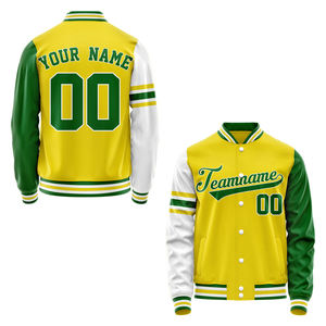 เสื้อแจ็คเก็ตแวนร์ตี้สีเหลืองเขียวแบบยูนิเซ็กซ์ ผ้าแคนวาสกันลม สไตล์พรีปปี้ ติดกระดุมด้านหน้า ทรงปกติ ใส่ได้ในฤดูหนาว - Product Image 3