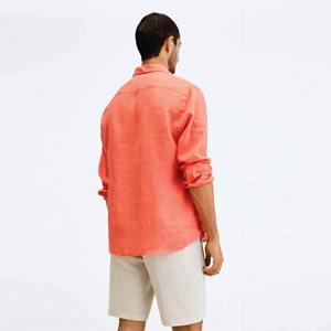 Chemises pour hommes en flanelle à carreaux, manches longues, respirantes, 100% coton, streetwear décontracté, haute qualité, logo personnalisé, vente en gros - Product Image 5