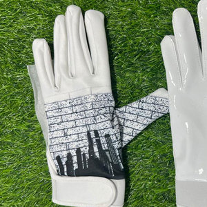 Baseball Batting Gloves Leather Sports Accessory Breathable Grip Padded Palm Adjustable Wrist Training Comfort Durable - Product Image 4