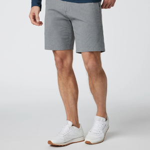 Shorts Bermuda en Coton Gris Clair pour Homme, Couleur Unie, Style Décontracté avec Poches, Fermeture Boutonnée, Taille Moyenne, Tissu Tissé - Product Image 5