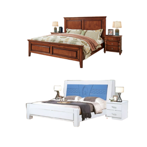 Conception de luxe de haute qualité roi et reine pour ensemble de lit de chambre lit en bois produit Costumiz - Product Image 5