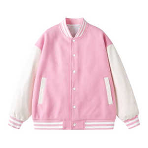 Veste universitaire personnalisée OEM pour hommes et femmes, style bomber, pour commandes en gros pour équipes - Product Image 4