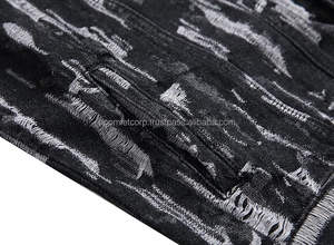 Chaquetas Vaqueras de Invierno con Cuello Alto para Hombre, Marca Boomletcorp, las Más Populares, Color Negro Cómodo con Estilo Desgarrado, Alta Calidad - Product Image 6