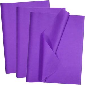 100 Fogli di Carta Velina Viola 14 X 20 Pollici, Confezione Grande per Matrimoni, Compleanni, Progetti Fai-da-Te, Confezioni Regalo, Decorazioni e Lavori Artigianali - Product Image 1
