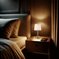 E12 Abat-jour en tissu lampe portable sans fil lumière sans fil led