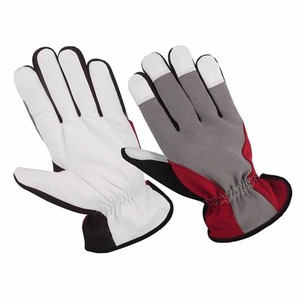 Guantes de Trabajo, Guantes de Seguridad de Cuero de Alta Calidad, Cuero Granulado, Blanco y Negro, Protección para las Manos - Product Image 3