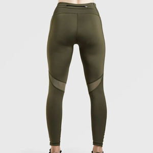 Leggings tricotés pour femmes de haute qualité, taille élastique, couleur unie, séchage rapide, respirants, écologiques, pour la gym (vente en gros) - Product Image 4