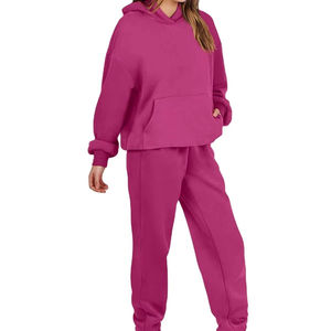 Ensemble de survêtements de sport quatre pièces pour femme, hiver, fitness, yoga, gym, course, taille haute, 100% coton, coupe-vent - Product Image 3