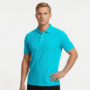 Men's <b>Orange</b> <b>Polo</b> Shirt Short Sleeve Classic Fit Solid Color Casual Wear - Product Image 5