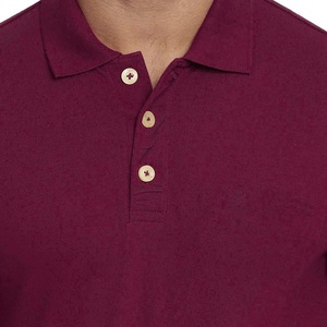 T-shirt pour homme 100% coton respirant et tendance avec impression et broderie personnalisées, col montant, coupe classique - Product Image 5