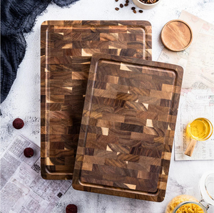 Planche à découper en bois de style fantaisie pour la cuisine, grande planche à servir et à découper en bois naturel au prix le plus bas - Product Image 3