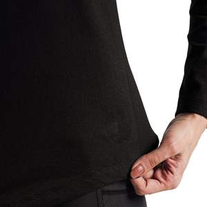 Camiseta de Manga Larga Negra para Mujer, Corte Holgado, Cuello Redondo, Informal, Transpirable, Suave, para Gimnasio, Fitness, Yoga y Ejercicio - Product Image 2