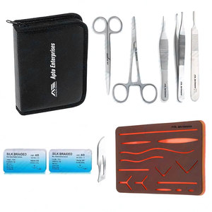 Suture <b>Practice</b> Medical Kit 15pcs Students Upgraded Suture <b>Pad</b> Addition Medical Students Surgical Medic Instruments Training - Product Image 1