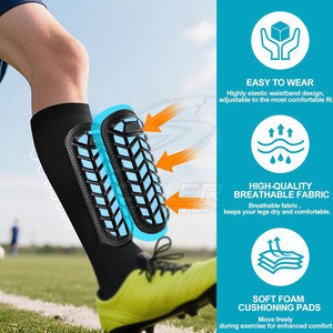 สนับแข้งฟุตบอลมืออาชีพ วัสดุ EVA น้ำหนักเบา ดีไซน์ยืดหยุ่น พร้อมแผ่นรองรับแรงกระแทก สำหรับการฝึกซ้อมและการแข่งขันระยะยาว - Product Image 3
