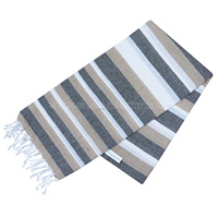 Serviette de bain Fouta en coton turc bleu élégant avec teinture écologique et design de voyage moderne Serviette de bain lavable Fouta
