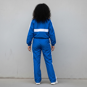 Nouvelle Collection 2025 – Ensemble Survêtement Femme Coupe Oversize 100% Nylon avec Veste Zippée et Pantalon de Jogging – Haute Qualité, Blocs de Couleurs, Coupe-Vent - Product Image 3