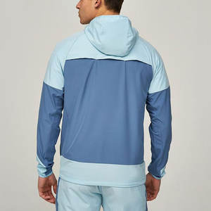 Conjunto de Sudadera con Capucha Cortavientos para Todo Clima con Cierre de Cremallera Fácil, Cintura y Puños Elásticos - Product Image 3