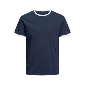 T-shirts pour hommes à col montant, personnalisables avec logo, de qualité supérieure, 100% coton, respirants, séchage rapide, manches courtes, poids lourd - Product Image 3