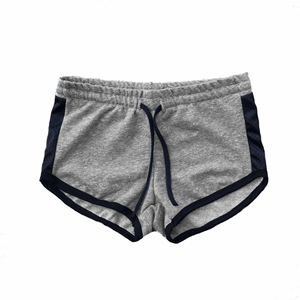 Shorts de sport taille haute élastiques en coton pour femme, coupe ajustée, motif délavé, style streetwear, sexy, pour l'été, personnalisables - Product Image 1