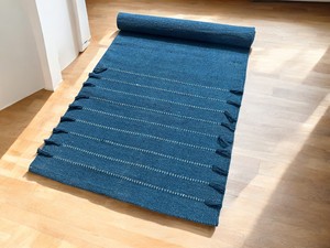 Alfombra de Ejercicio Rectangular Contemporánea de Chenilla con Patrón Impreso y Base de Yute para Uso Doméstico - Product Image 1