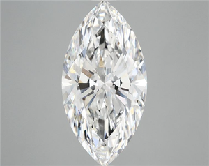 Élégant diamant blanc de 1 carat, taille marquise, pureté VVS2, présentant un profil en goutte d'eau impeccable et une brillance exceptionnelle. - Product Image 1