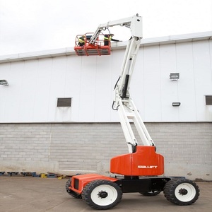 รถกระเช้าไฮดรอลิกแบบยืดหดได้ Qinyun Kinglift เครื่องยนต์ดีเซล บรรทุกได้ 1000 กก. ยกสูงได้ 14 ม. จัดส่งรวดเร็ว - Product Image 4