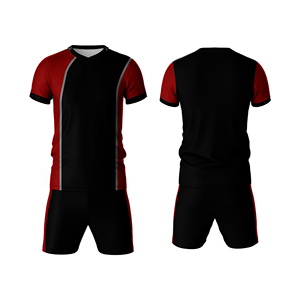 Conjunto de Camiseta y Pantalones Cortos de Fútbol para Hombre, Color Negro y Dorado, Cuello en V, Absorbe la Humedad, Ajuste Atlético, Estampado Sublimado, para Todas las Temporadas - Product Image 3