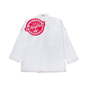 Kimono de Jiu-Jitsu Brésilien Professionnel Blanc Shoyorol Carmine pour Compétition, Ensemble de Tenue d'Entraînement CP-BJJ-43 - Product Image 2