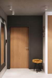 Puertas Plegables de Madera MDF para Interiores de Apartamentos de Hotel, Acabado en Estilo Francés, Apertura Automática de Empuje y Tracción - Product Image 4