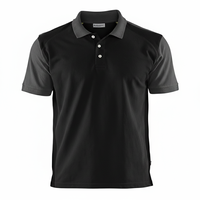 Polo décontracté pour homme avec logo personnalisé, en coton piqué respirant, uniforme de travail, manches courtes, col polo, t-shirt