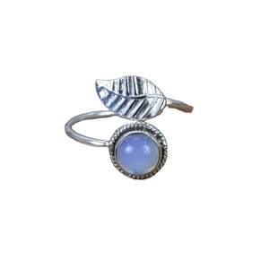 925 Sterling <b>Silver</b> Platinum Plated Handmade Fancy Oval Cut Milky Opaline Adjustable Feather Engagement <b>Ring</b> Certified Gift for - Product Image 1