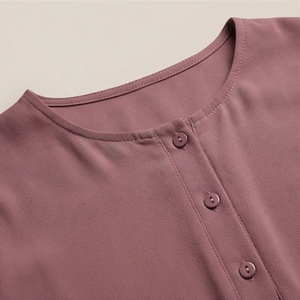 New Design Modern Women <b>Islamic</b> <b>Clothing</b> Cotton Juba Abaya Dress Custom Logo Made With Pleated Waist Modest Fashion Supply - Product Image 4