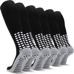 <b>Custom</b> Knee High <b>Grip</b> Soccer <b>Socks</b> Non Slip Cushioned Football Basketball Team Sports <b>Socks</b> For Men Women OEM ODM Wholesale - Product Image 1