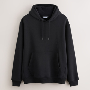 <b>Men's</b> Heather <b>Grey</b> Hooded <b>Sweatshirt</b> Cotton French Terry Pullover with Front Pocket Casual Regular Fit - Product Image 2