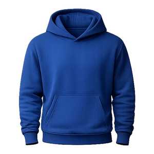 เสื้อฮู้ดสีแดงสำหรับผู้ชาย ทรงปกติ ผ้าเฟรนช์เทอร์รี่ สวมใส่สบาย มีกระเป๋าหน้า - Product Image 6