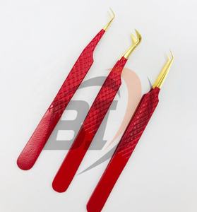 Pinzas de extensión de pestañas de volumen profesional etiqueta personalizada oro rosa Acero sostenible punta puntiaguda herramienta de belleza inoxidable - Product Image 2