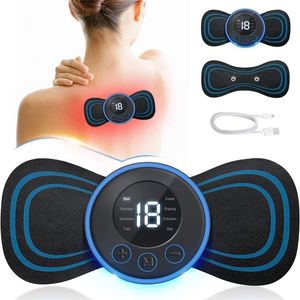 Masseur corporel musculaire 19 vitesses 8 modes avec 2 coussinets interchangeables pour soulager les douleurs au cou et aux épaules, pour une relaxation complète du corps, bras et jambes - Product Image 1